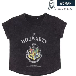 CAMISETA CORTA SINGLE JERSEY HARRY POTTER DARK GRAY