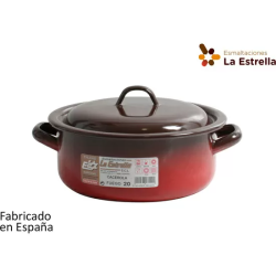 CACEROLA ESMALTADA C/TAPA 20CM - 2,5L FUEGO