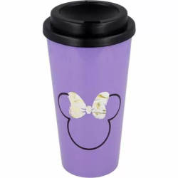 VASO DE CAFE DOBLE MINNIE 520 ML.