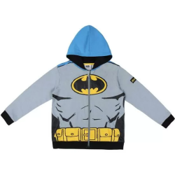 SUDADERA CON CAPUCHA COTTON BRUSHED BATMAN GRAY