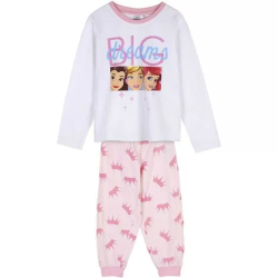 PIJAMA LARGO SINGLE JERSEY PRINCESS WHITE