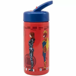 BOTELLA DE PLÁSTICO CON ASA PARA LLEVAR AVENGERS INVINCIBLE FORCE 410 ML.