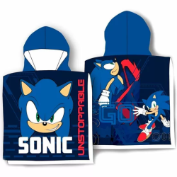 PONCHO TOALLA SONIC THE HEDGEHOG ALGODON