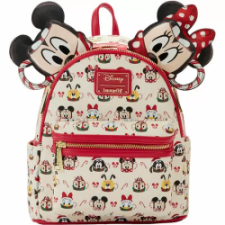 MOCHILA + DIADEMA OREJAS CHOCOLATE CALIENTE MICKEY & MINNIE DISNEY LOUNGEFLY