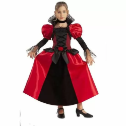 DISFRAZ INFANTIL VAMPIRESA OSCURA TALLA 5-6 AÑOS