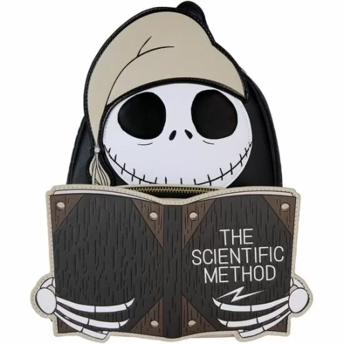 MOCHILA SCIENTIFIC METHOD BEDTIME JACK PESADILLA ANTES DE NAVIDAD DISNEY LOUNGEFLY 26CM