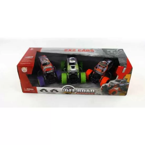 SET 3 COCHES 2X2 MONSTER FRICCION