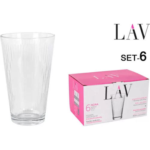 SET 6 VASOS 325CC NORA