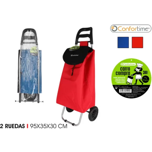 CARRO COMPRA 95X35X30CM COLOR SURTIDO - CONFORTIME