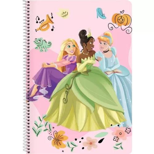 LIBRETA FOLIO 80 H. TAPAS DURAS PRINCESAS DISNEY 