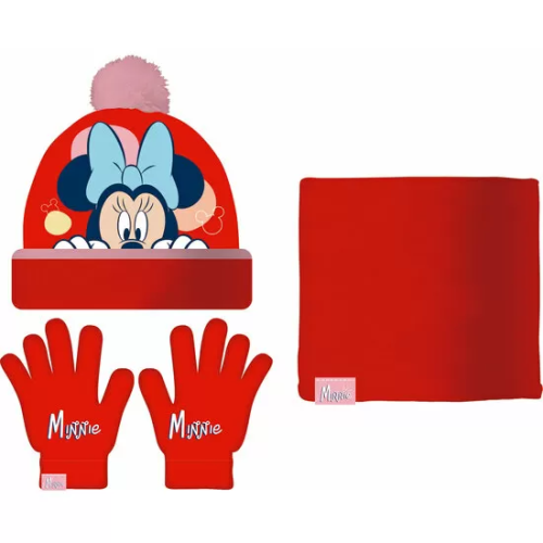 SET GORRO/BUFF/GUANTES BEBÉ 44/46 MINNIE MOUSE 