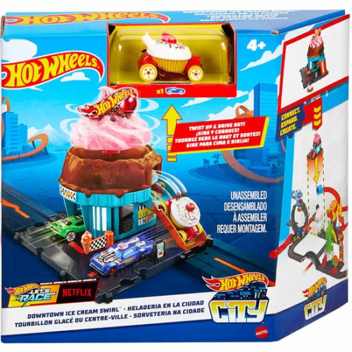 PISTA HELADERIA EN LA CIUDAD CITY HOT WHEELS