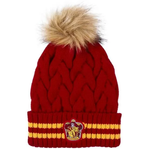 GORRO TRICOT POMPOM HARRY POTTER GRYFFINDOR RED