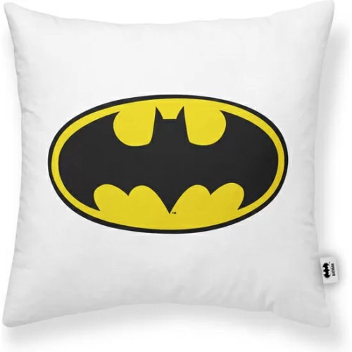 FUNDA DE COJÍN 100% ALGODÓN 45X45CM MODELO BATMAN WHITE A