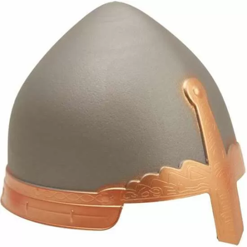 CASCO MEDIEVAL PLATEADO 57 CM