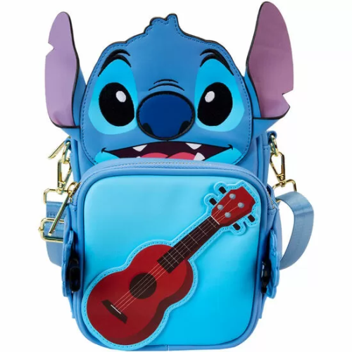 BOLSO BANDOLERA + MONEDERO CAMPING CUTIES STITCH DISNEY LOUNGEFLY