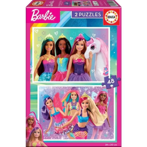 BARBIE PUZZLE DOBLE 2X48