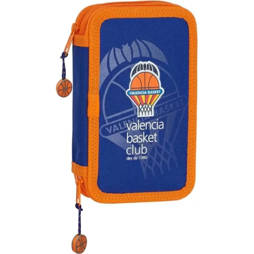 PLUMIER DOBLE PQÑO 28 PCS VALENCIA BASKET