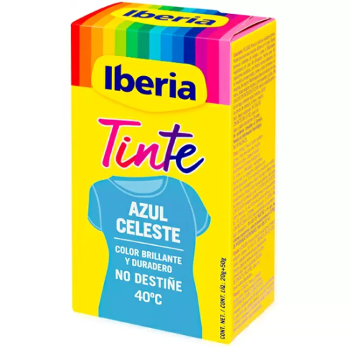 IBERIA TINTE PARA ROPA - AZUL CELESTE