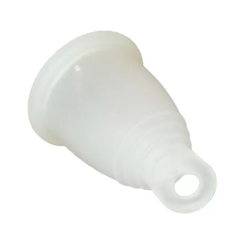 COPA MENSTRUAL CLASICA ANILLA TRANSPARENTE MEDIANA