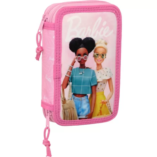 PLUMIER DOBLE PQÑO 28 PCS BARBIE 