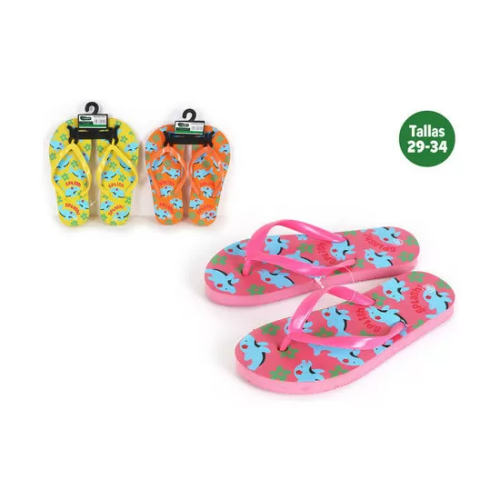 ZAPATILLAS PLAYA NIÑOS ANIMALS ROSA TALLA 29