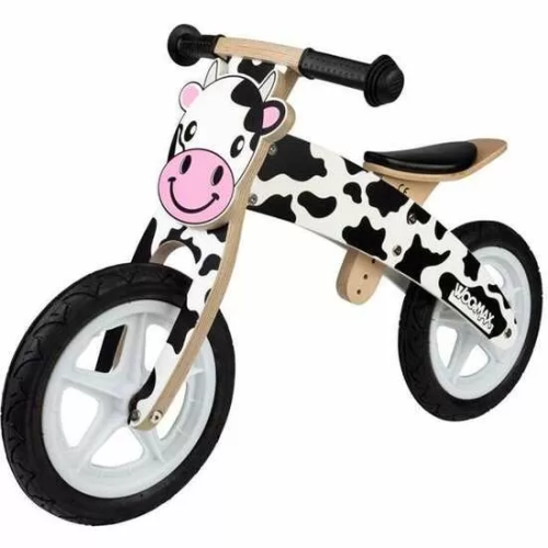 MOTO CORREPASILLOS DE MADERA VACA WOOMAX 12