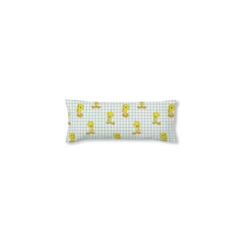 FUNDA DE ALMOHADA 100% ALGODÓN MODELO TWEETY VICHY DE 105 CM.