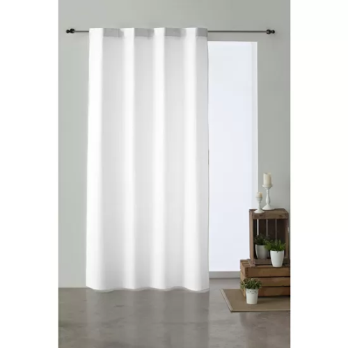 CORTINA DOBLADILLO VISILLO BLANCO OPTICO 140X260