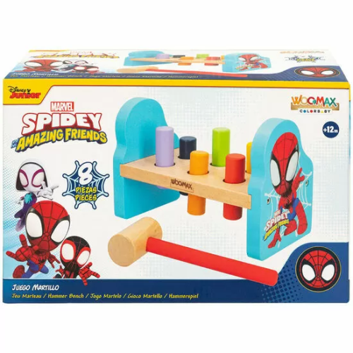 JUEGO MARTILLO MADERA SPIDEY MARVEL