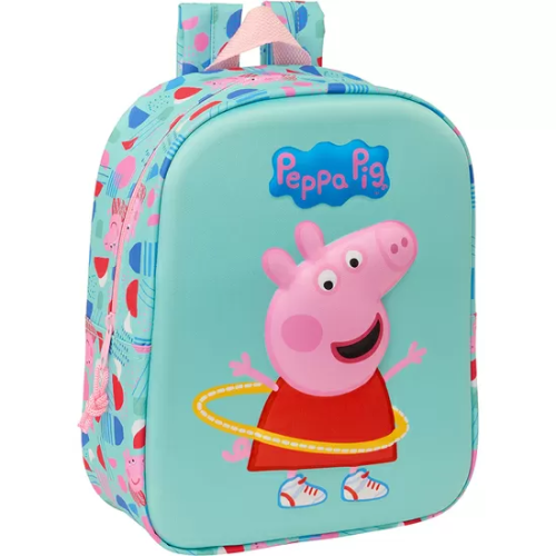 MOCHILA GUARDERIA 3D BOLSILLO RED PEPPA PIG