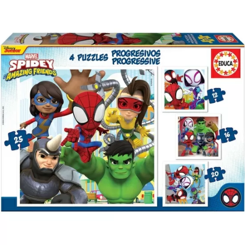 SPIDEY PUZZLE PROGRESIVO 12-16-20-25