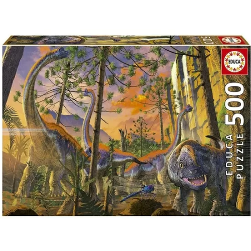 PUZZLE EDUCA 500PZAS DINOSAURIOS CURIOUS