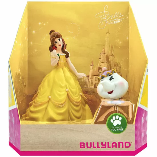 BLISTER 2 FIGURAS LA BELLA Y LA BESTIA DISNEY 14CM