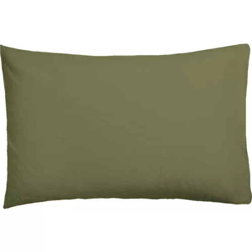 FUNDA DE ALMOHADA VERDE OLIVA 45X110