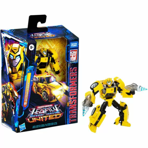 FIGURA BUMBLEEBEE ANIMATED UNIVERSE DELUXE CLASS LEGACY UNITED TRANSFORMERS 14CM