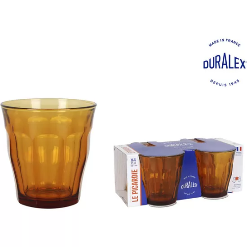 SET 4 VASO 31CL AMBAR PICARDIE