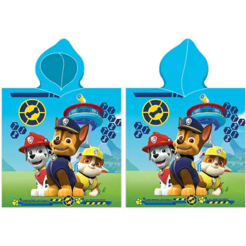 PONCHO DE MICROFIBRA PAW PATROL 