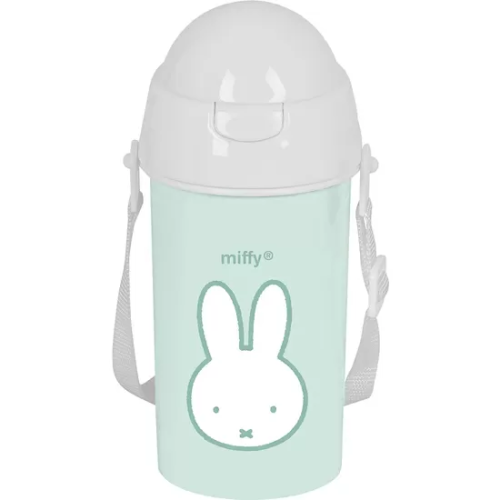 BOTELLA 500ML APERTURA AUTOM. CON PAJITA MIFFY 