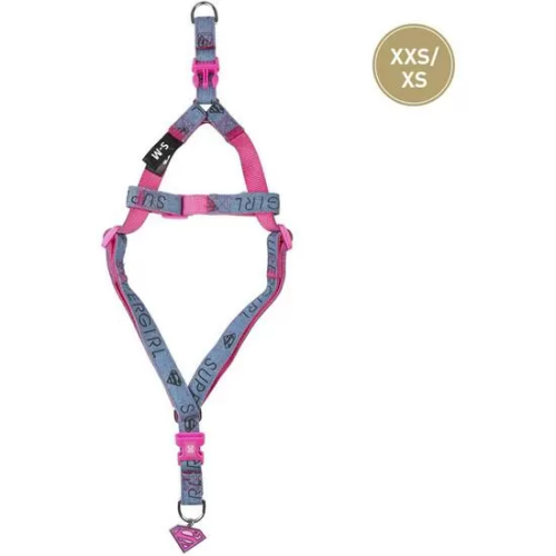 PETRAL PARA PERRO XXS/XS SUPERMAN PINK