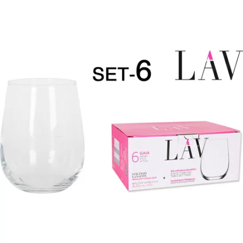 SET 6 VASOS 475CC GAIA