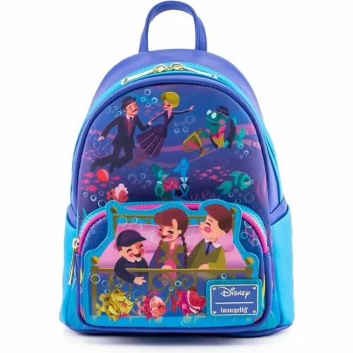 MOCHILA BAJO EL AGUA BEDKNOBS AND BROOMSTICKS DISNEY LOUNGEFLY 26CM