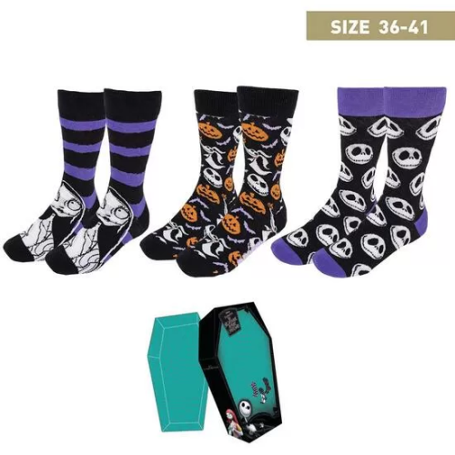 PACK CALCETINES 3 PIEZAS NIGHTMARE BEFORE CHRISTMAS