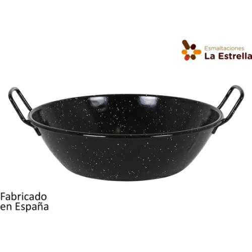 PAELLERA HONDA BORDONADA 30CM-4,6L JASPEADA