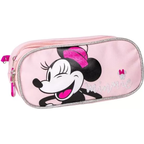 ESTUCHE PORTATODO 2 COMPARTIMENTOS MINNIE PINK