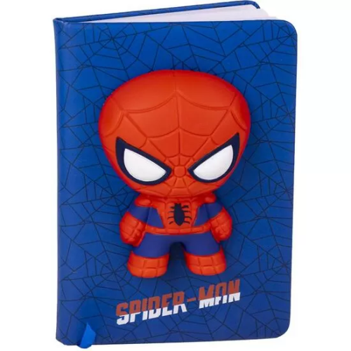 CUADERNO SQUISHY SPIDERMAN BLUE