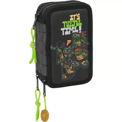 PLUMIER TRIPLE 36 PCS TORTUGAS NINJA