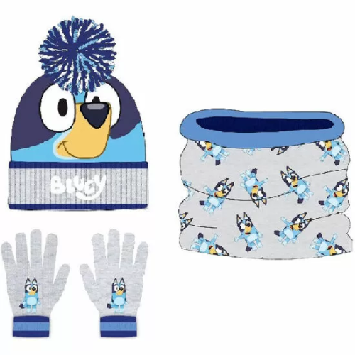 CONJUNTO GORRO GUANTES BRAGA CUELLO BLUEY