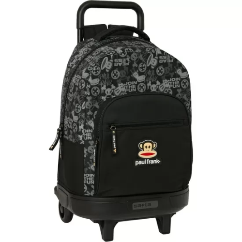 MOCHILA GDE. C/RUEDAS COMPACT EXTRAIBLE PAUL FRANK 