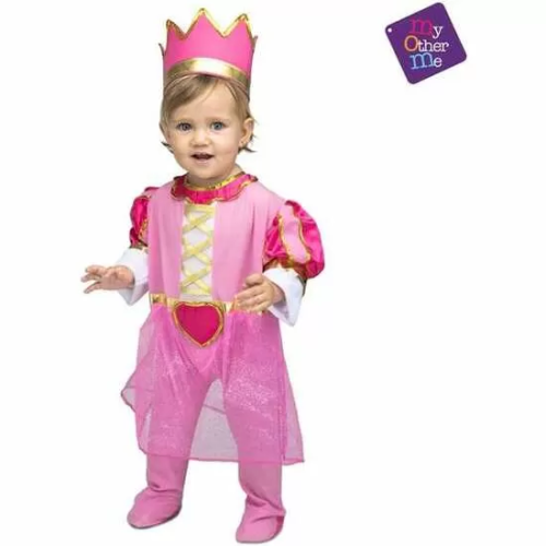 DISFRAZ PRINCESA ROSA BEBÉ TALLA 7-12 M